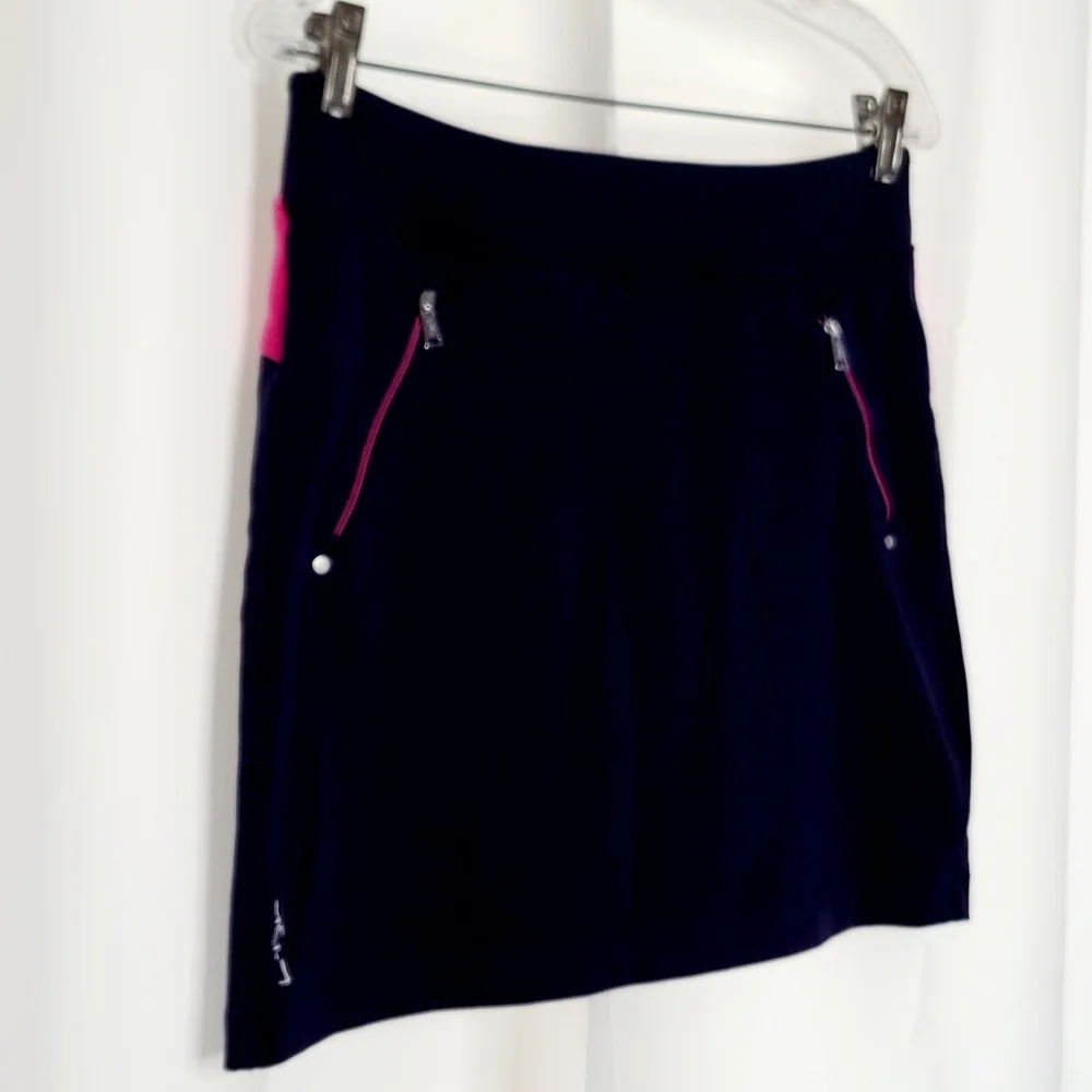 RALPH LAUREN ACTIVE L-RL NAVY ATHLETIC TENNIS SKIRT W/ BUILT-IN SHORTS SZ S